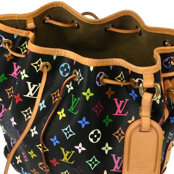 Louis Vuitton Multicolor Petite Noe Drawstring Shoulder Bag M42230 CA3089 166100 - Picture 9 of 10
